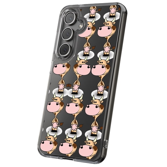 For Samsung Galaxy S25 Ultra, Hybrid Clear, Milk Cow One Print, USA