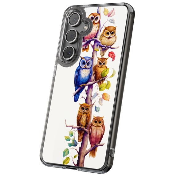 For Samsung Galaxy S25 Ultra, Hybrid Clear, Owls Tree 1 Print, USA
