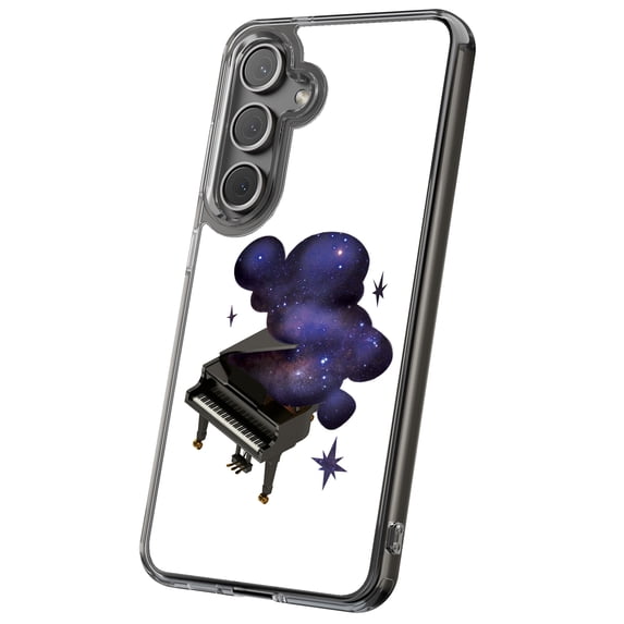 For Samsung Galaxy S25 Ultra, Hybrid Clear, Space Piano Print, USA