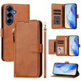 thumbnail image 1 of For Samsung Galaxy S26 5G 6.3-inch Wallet Case for Women Men Multi-Card Slots Zipper Wallet Leather Phone Case,Brown,For Galaxy S26（5G）, 1 of 7