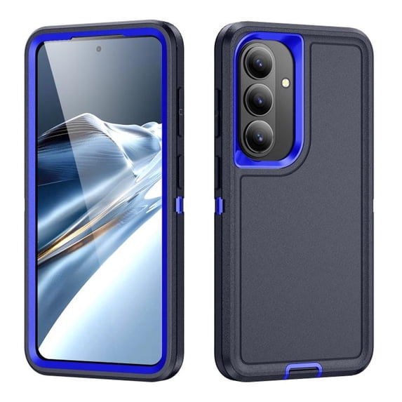 For Samsung Galaxy S26+ 5G 6.7" Shockproof Rugged Full Body Protection Heavy Duty Dust/Drop Proof 3-Layer Cover Case,Blue,For Galaxy S26+ 5G