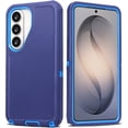 thumbnail image 1 of For Samsung Galaxy S26 Case, 3-in-1 Rugged Shockproof Protective Cover with Hard Shell and Soft Rubber Bumper, Drop Protection Armor, Blue, 1 of 6