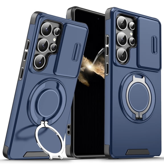 For Samsung Galaxy S26 S25 S24 S23 S22 Ultra S20 FE Shockproof Ring Kick Stand Case Cover