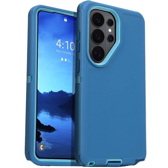 For Samsung Galaxy S26 Ultra Case, 3-in-1 Rugged Shockproof Protective Cover with Hard Shell and Soft Rubber Bumper, Drop Protection Armor, Teal