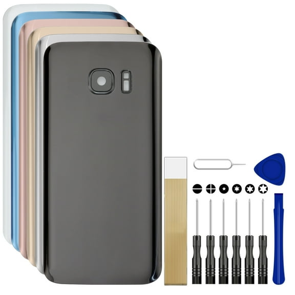 For Samsung Galaxy S7 32GB SM-G930U Replacement Back Battery Cover Rear Housing Door Tool Black