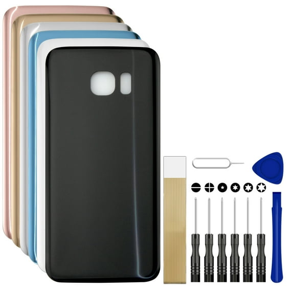 For Samsung Galaxy S7 Edge SM-G935F Replacement Back Battery Cover Rear Housing Door Tool Black