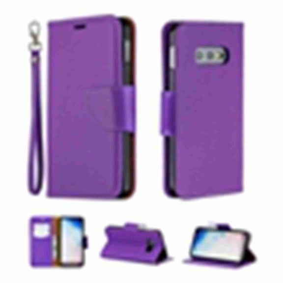 For Samsung Galaxy S9,Dteck PU Litchi Leather Card Slots Wallet Case Flip Stand Cover With Handle Strap,purple