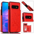 thumbnail image 1 of For Samsung Galaxy S9,Dteck Retro Flower Patterned PU Leather Back Card Wallet Flip Stand Cover,red, 1 of 1