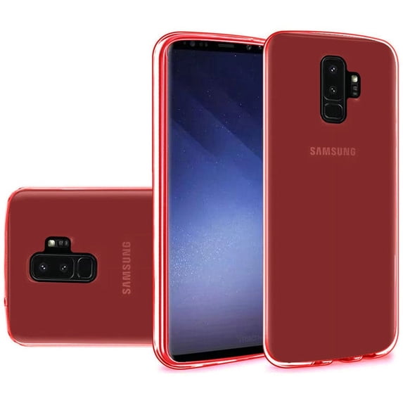 For Samsung Galaxy S9 Plus Case, by Insten TPU Rubber Candy Skin Transparent Case Cover For Samsung Galaxy S9 Plus S9+