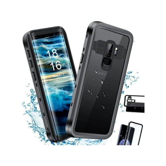 For Samsung Galaxy S9 Plus Waterproof Case, IP68 Underwater Shockproof Protective Cover with Built-in Screen Protector for Galaxy S9 Plus 6.2 inches