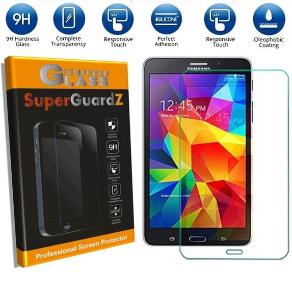 For Samsung Galaxy Tab 4 8" - SuperGuardZ Tempered Glass Screen Protector, 9H, Anti-Scratch, Anti-Bubble, Anti-Fingerprint