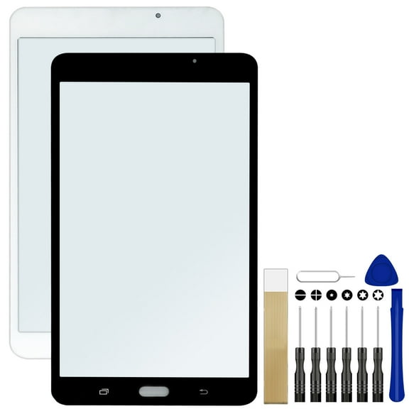 For Samsung Galaxy Tab A 7.0" SM-T280NZKAXAR Replacement Front Glass Lens Screen Door Tool Black