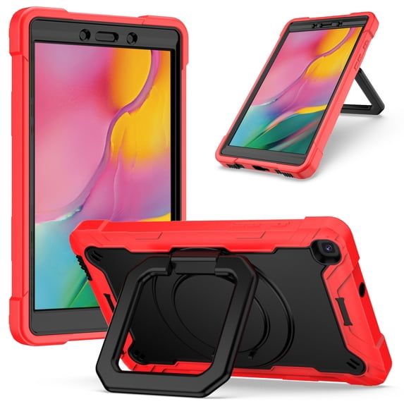 For Samsung Galaxy Tab A 8.0 (2019) T290 Contrast Color Shockproof Robot Silicone + PC Case with