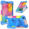 thumbnail image 1 of For Samsung Galaxy Tab A 8.0 (2019) T290 Contrast Color Shockproof Robot Silicone + PC Case with, 1 of 8