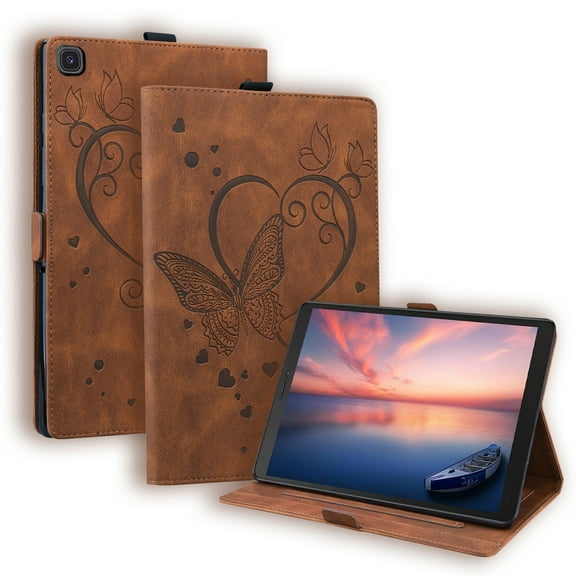 For Samsung Galaxy Tab A 8.0 SM-T290 SM-T295 Love Butterfly Pattern Horizontal Flip Leather Case