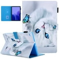 thumbnail image 1 of For Samsung Galaxy Tab A7 Lite Case 8.7" Model SM-T220/T225, Multi-Angle Folio Stand Magnetic Leather Cover with Card Slots & Pencil Holder - Butterfly Cat, 1 of 6