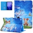 thumbnail image 1 of For Samsung Galaxy Tab A7 Lite Case 8.7" Model SM-T220/T225, Multi-Angle Folio Stand Magnetic Leather Cover with Card Slots & Pencil Holder, Elephant Rabbit, 1 of 6