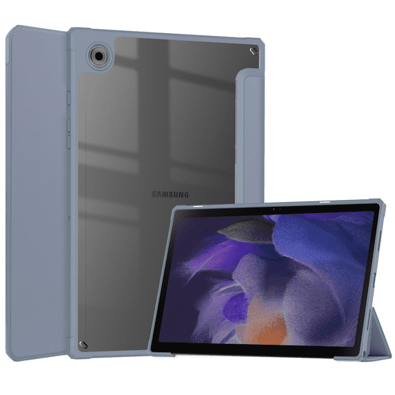 For Samsung Galaxy Tab A8 10.5" 2022 Models (SM-X200/X205), Shockproof Cover with Clear Clear Back, Auto Wake/Sleep, Lavender