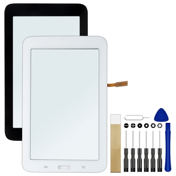 For Samsung Galaxy Tab E Lite 7.0" SMT110 SM-T110NU Replacement Front Touch Screen Digitizer Outer Glass Lens Tool Black