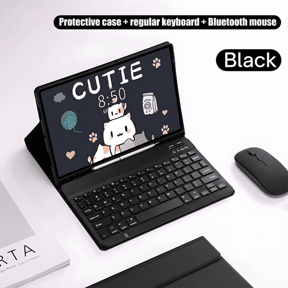 For Samsung Galaxy Tab Keyboard Case For A8 10.5 S6 Lite 10.4 S7 S8 11in S7 FE S8 Plus 12.4in Case Spanish Tablet Keyboard Cover