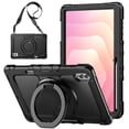thumbnail image 1 of for Samsung Galaxy Tab S11 Ultra Case 14.6 inch, 360 Rotating Shockproof Cover with Stand, Handle, Shoulder Strap (SM-X930/X936B), Black, 1 of 7