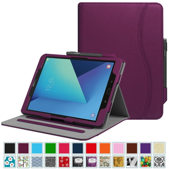 For Samsung Galaxy Tab S3 9.7 Case - [Corner Protection] Multi-Angle Viewing Folio Stand Cover Card Pocket