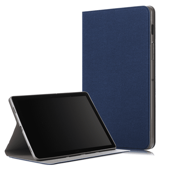 For Samsung Galaxy Tab S5e 10.5 2019 Model SM-T720/T725, Multi-Angle Viewing Stand Cover with Pocket Auto Sleep Wake, Dark Blue