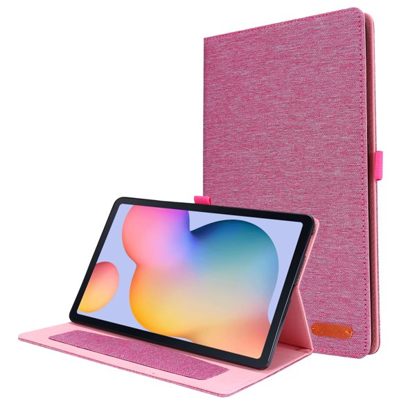 For Samsung Galaxy Tab S6 Lite Horizontal Flip TPU + Fabric PU Leather Protective Case with Name