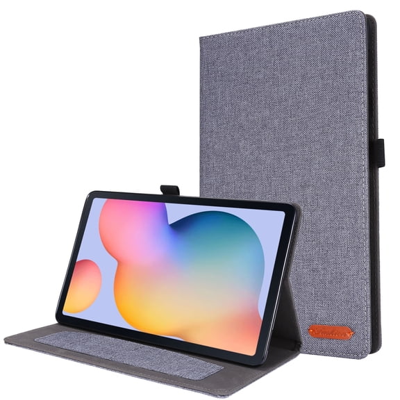 For Samsung Galaxy Tab S6 Lite Horizontal Flip TPU + Fabric PU Leather Protective Case with Name