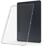 For Samsung Galaxy Tab S7+ / Tab S7+ Plus Case, Clear TPU Protective Cover Armor, Shock Adsorption, Drop Protection, Lifetime Protection