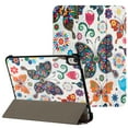 thumbnail image 1 of For Samsung Galaxy Tab S9 / S9FE / S10FE Trifold Magnetic Closure PU Leather Case Cover - Butterfly, 1 of 2