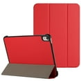 thumbnail image 1 of For Samsung Galaxy Tab S9 / S9FE / S10FE Trifold Magnetic Closure PU Leather Case Cover - Red, 1 of 2