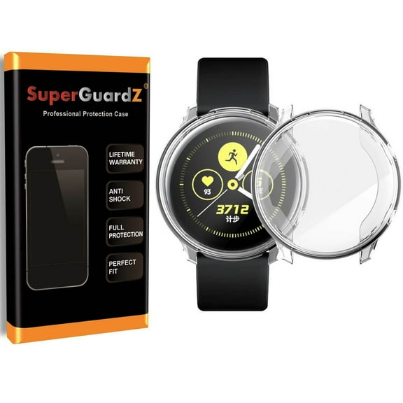 For Samsung Galaxy Watch Active Case, SuperGuardZ Clear TPU Shockproof Protection Armor Shield Guard