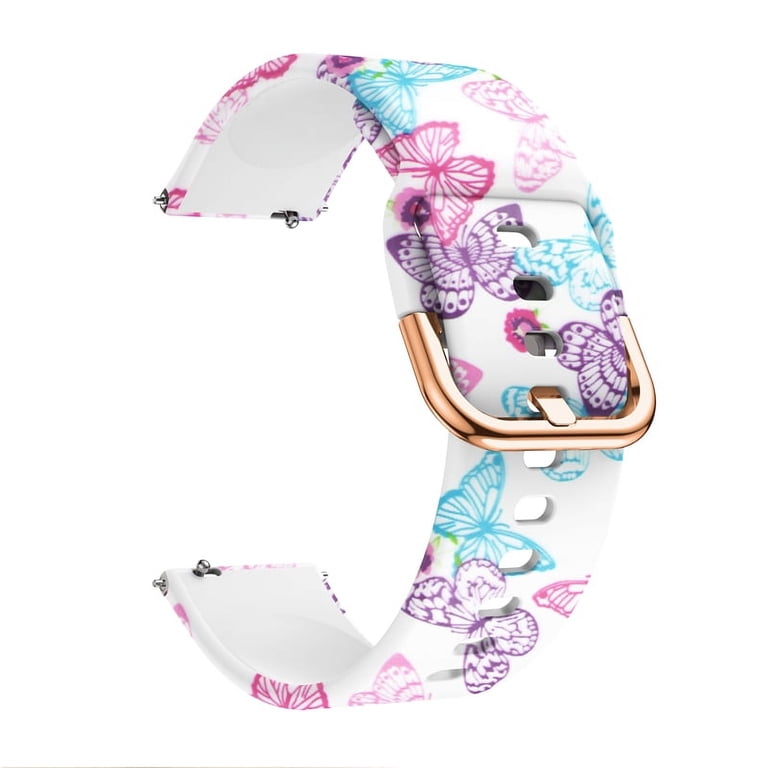 NEW Samsung Galaxy Butterfly Watch Band Amazon.com: G-ficu Galaxy Watch 7 6 5 4 Band 20mm Butterfly  main image 3
