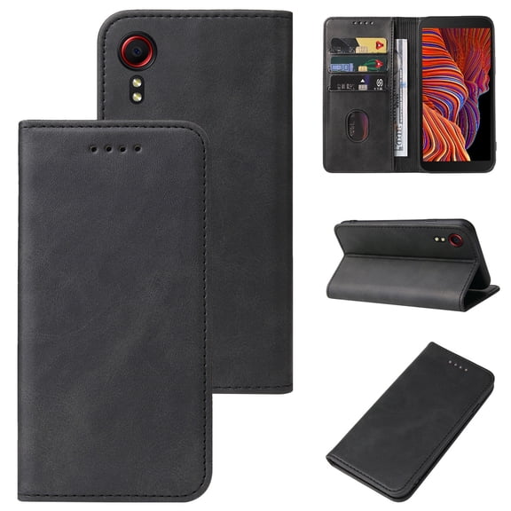 For Samsung Galaxy Xcover 5 Magnetic Closure Leather Phone Case
