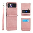 For Samsung Galaxy Z Flip 3 Case Card Holder,Women Man RFID Blocking PU