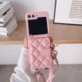 thumbnail image 1 of For Samsung Galaxy Z Flip 4 5G Wallet Phone Case,Decase Premium Shockproof Anti-fingerprint Leather Phone Case with Card Holder & Hand Strap & Crossbody Strap,Compatible with Samsung Z Flip 4, Pink, 1 of 11