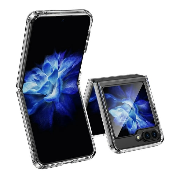 For Samsung Galaxy Z Flip 5 Flip5 Hard Snap on Protector Cover Cell Phone Case - Clear