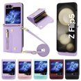 thumbnail image 1 of For Samsung Galaxy Z Flip 5 Wallet Leather Case with Card Holder Leather Phone Case For Samsung Galaxy Z Flip 5 ZFlip4 ZFlip3 Shockproof Protective Cover For Galaxy Z Flip 5, 1 of 10