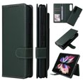 thumbnail image 1 of For Samsung Galaxy Z Fold 3 5G Flip Leather Removable 2 in 1 Wallet With Pen Holder Case,Green, 1 of 7