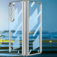 thumbnail image 1 of For Samsung Galaxy Z Fold 3 5G Full Coverage Protection Clear Plating Hard PC Case With Screen Protector, 1 of 5