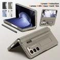thumbnail image 1 of For Samsung Galaxy Z Fold 6 5 4 Hinge Screen Protector Leather Stand Case +S Pen, 1 of 9