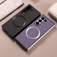 thumbnail image 1 of For Samsung Galaxy Z Fold 6 Matte Case [Compatible with Magsafe] Soft TPU Bumper + PU Leather Cloth Textured Back Ultra-Thin Business Shockproof Soft Drop Protective Case,Black, 1 of 6