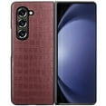 thumbnail image 1 of For Samsung Galaxy Z Fold 6 Slim Thin PU Vegan Leather Flip Snap On Hybrid Shockproof TPU PC Hard Shell Durable Cover ,Xpm Phone Case [ Brwn ], 1 of 9