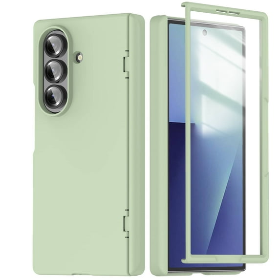 Shockproof Full Body Case for Samsung Galaxy Z Fold 7 with Built-in Screen Protector, Hard PC Protective Cover
