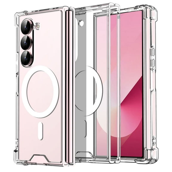 For Samsung Galaxy Z Fold6 Case Magnetic Anti-Yellowing Military Drop Protection
