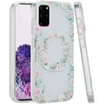 thumbnail image 1 of For Samsung Galaxy s20 Plus s20+ s11 6.7inch Double Layer Design IMD TPU Case - Green/Pink Floral, 1 of 3