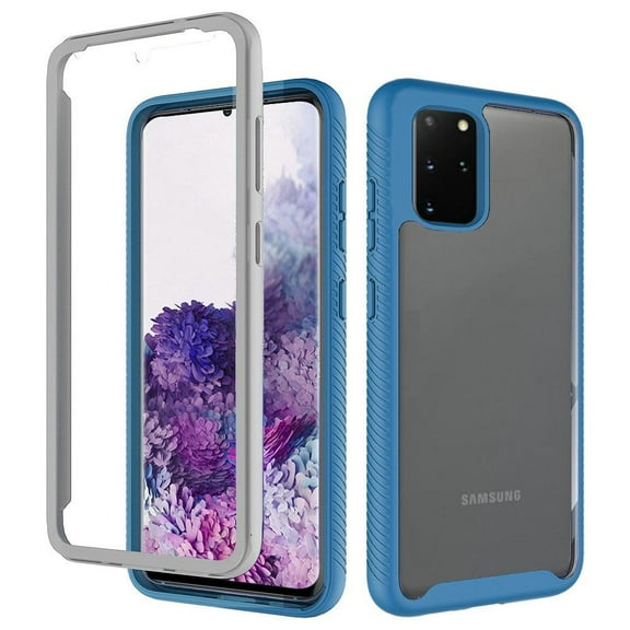 For Samsung Galaxy s20 Ultra s11 Plus s11+ 6.9inch Shockproof Heavy Duty Bumper Case - Clear/Blue