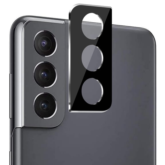 For Samsung Galaxy s21 Camera Lens Colored Edge Tempered(2.5D) - Black
