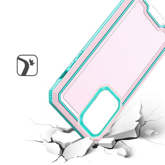 For Samsung Galaxy s24 Ultra Rank Tough Strong Modern Fused Hybrid Case Cover - Pink